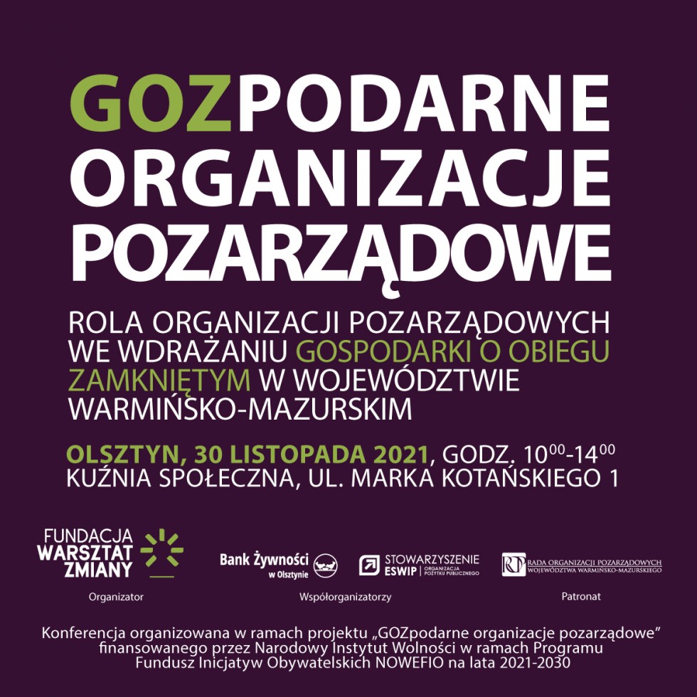 Konferencja o roli organizacji pozarządowych we wdrażaniu GOZ